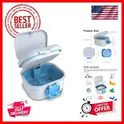 Leakproof Denture Cup, Upgraded Carrying Storage, Denture Bath Box with Filte...