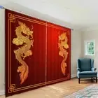 Great Festival Ssangyong 3D Blockout Photo Print Curtain Fabric Curtains Window