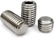 20pcs M12×8mm 304 Stainless Steel Grub Screws Allen Socket Set Screws, Flat Point Set Screw, Metric top Screw, Stop Screw DIN916