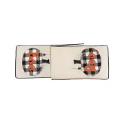 14" x 72" Franklin Black Boo Halloween Table Runner