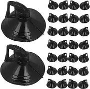 SWOOMEY 100pcs Transparent Glass Mushroom Suction Cups for Car Windshield Kitchen Bathroom and Office Use Durable PVC Design Non Obstructive for Multiple Applications