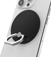 iRing Mag, Magnetic Phone Ring Holder, Grip for MagSafe, Wireless Charging Compatible with iPhone and Other Smartphones (Black)