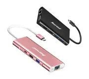Hiearcool USB C Hub,Laptop Docking Station,11 in 1 Triple Display Type C Adap...