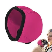 No Flap Ear Wraps for Dogs | Noise Protection No Flap Ear Wrap | Anti-Slip, Adjustable Waterproof Snood Earmuffs for Pet Grooming, Force Drying, Bath, Firework, Swimming