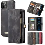 For Apple iPhone 11 12 13 Pro Max Mini CaseMe Wallet Leather Flip Case Cover