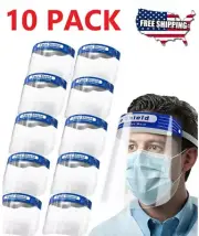 10-Pack Reusable Face Shield Washable Protection Cover Face Mask Anti-Splash