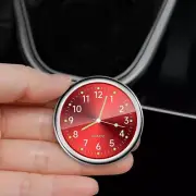 Red Car Interior Accessories Clock Watch Stick-On Dashboard Parts Glow in Dark (for: Peugeot)