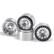 4Pcs 1.9" Metal Lengthen Beadlock Wheel Rims For SCX10 TRX4 D90 1/10 RC Crawler