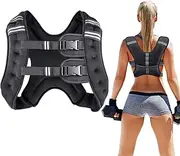 Weighted Vest,8KG Weight Vest for Men Women，Exercise Weighted Vests with Reflective Stripe Adjustable Buckle,Exercise Weighted Vests for Running Training Workout Jogging Walking Gym Strength Training