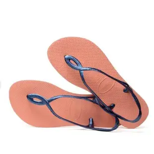 現貨/買一送一(送同款) 2 雙 850 元 HAVAIANAS LUNA  8字帶麻花涼鞋  珠光 粉色 女款