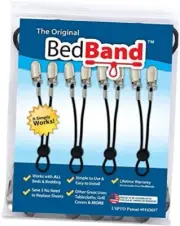 Not Made in China. 100% USA Worker Assembled.. Bed Sheet 1 Pack (4 Bands) Black