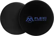FLEXI MUSCLES Core Sliders Dual Sided Sliding Discs for Use on All Floors. Our Core Sliders are Ideal for Abs Exercises, Yoga, Pilates and Home Workouts.
