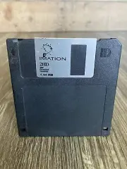 New Imation 2HD 3.5" Floppy Disk IBM Format 1.44MB with Label