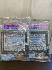 2 NEW 1973 COLUMBIA MINERVA "TRUTH & HONOR" CROSS STITCH KITS 6526