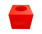 Red lottery box lottery box collection box lottery box blank plastic packaging box voting lottery box lottery box