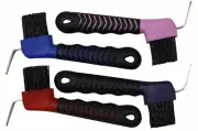 Showman™ 6" hoof pick, made of durable plastic with black rubber grip tread