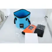 Portable Camping Bucket Collapsible Basin Fishing Pail Folding Storage GrzFl