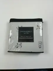 Cynthia Rowley NEW Twin XL Sheet Set Dog Print All Over Flat Sheet Pillow Case