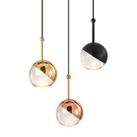 在飛比找樂天市場購物網優惠-北歐 LED 玻璃球藝術吊燈臥室床頭裝飾吊墜燈