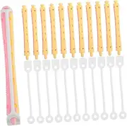 SHERCHPRY Plastic Hair Rollers Set 12pc Hair Curlers Perm Rods for Styling Flexible Perm Rods for Women