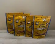 4x Trader Joe's Jerky Strips Chicken Recipe Dog Treats ••••’