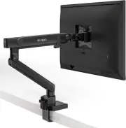 Premium Single Monitor Arm - Adjustable Monitor Desk Mount - Full Swivel Single