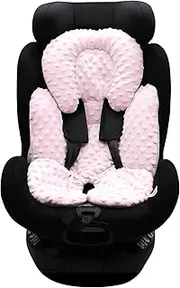 KAKIBLIN Infant Car Seat Insert, Baby Carseat Head & Body Support for Newborn, 2-in-1 Reversible Baby Car Seat Cushion, Soft Stroller Cushion Insert for CarSeats, Bouncer, Strollers, Swing