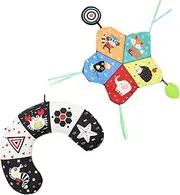 Tummy Time High Contrast Toys for Newborn Toddlers Educational Plaything Safe Fabric Material