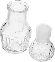 ORFOFE Vintage Miniature Glass Perfume Bottle Elegant Decorative Flower Vase for Photo Props Artistic Home Accent Unique Vintage Charm Glass Design