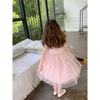 在飛比找ETMall東森購物網優惠-童裝2023新款兒童夏季寶寶女童公主紗蓬蓬連衣裙子夏裝小女孩