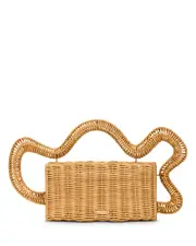 Cult Gaia Elsa Rattan Clutch