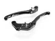 Yamaha R6 Adjustable Folding Brake + Clutch Levers GP1 05-16 - Silver