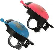2Pcs Retro Bike Bell Rings Loud Sound Cycling Accessories for Mountain Road Bikes Position for Left Right Handlebar Cute