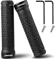 Hapleby Premium Bike Handlebar Grips, Single/Double Lock-on Bike Handlebar, Professional Mountain Bicycle Handlebar Locking Grips with Anti-Slip, Come with Allen Wrench 2PCS(Classic, Ergonimic)