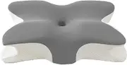 AIMALL Memory Foam Pillow - Ergonomic Support for Back and Side Sleepers, Pressure Relief, Soft Elastic Comfort for Home, Office, and Travel