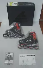 ROLLERBLADE MICROBLADE BOYS ADJUSTABLE FITNESS INLINE ROLLERBLADES*US SIZE 5-8*