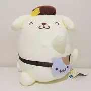 Pompompurin Pochette quting look Big Plush Sanrio BNWT 30cm Japan Kawaii