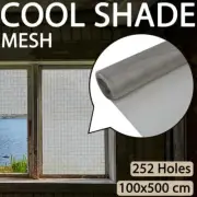 Mesh Screen Insect Shade Fly Mosquito Bug Window Curtain Net Silver 100x500cm