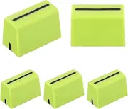 uxcell Universal Fader Knobs, Green Mixer Fader Caps Slider Potentiometer Replacement Rubber for DJ Controller Mixer Console, 5 Pack