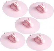 Silicone Sink Strainer 5 Pack Design Odor Blocking Kitchen Bathroom Drain Cover