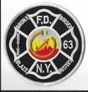 New York City Fire Department (FDNY) Engine 63 Bronx Patch V3