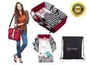 Travel Bassinet Diaper Bag Change Mat Baby Travel Crib Portable Waterproof New