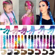 US Festival Jumbo Braiding Hair Extensions Pre-Looped Dutch Braids Real As Human