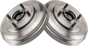 TRQ Rear Brake Drum Pair Set Compatible with 2009-2011 Ford Focus