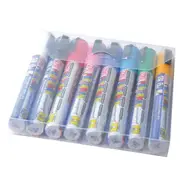 Set of 8 Zig Posterman Narrow Chisel Point Markers - 2x6mm