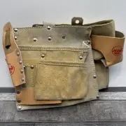 Tri-Star Leather And Suede Tool Belt, Tri Star Quality Products Belt, {G9}