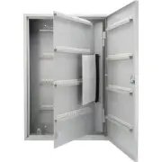 BARSKA Steel Key Lock Box Safe 240-Position Easily Mountable Freestanding Grey