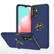 Samsung Galaxy A32 4G Compatible Case Cover With Shockproof And Magnetic Ring Holder - Navy