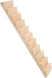 Miniature Doll House Stairs, 1: 12 Steps Model Wooden Dollhouse Furniture Model Photo Props, DIY Staircase Accessories for Micro Landscape Decors