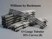 WILLIAMS BY BACHMANN 031 CURVES 8 SECTION O GAUGE train tubular WLM 00213 (8)NEW